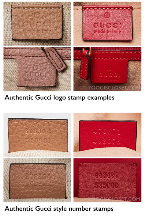 authentic Gucci label